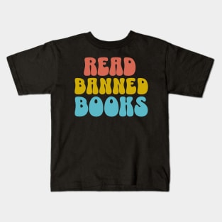 Read Banned Books LGBTQ Pride Anti Racism Kids T-Shirt